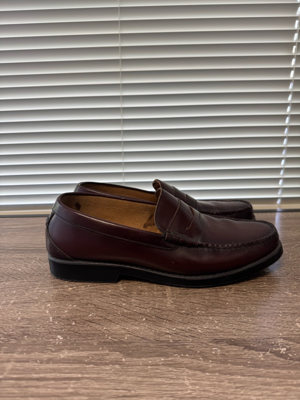Nunn Bush Men's Burgundy Penny Loafers size 10